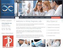 Tablet Screenshot of infinitydiagnosticlabs.com